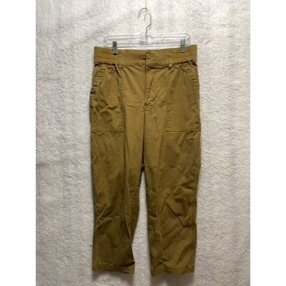 CAbi Style 5693 Discovery Trouser Woman Size 12 Missing Belt Brown Pockets - Picture 1 of 11